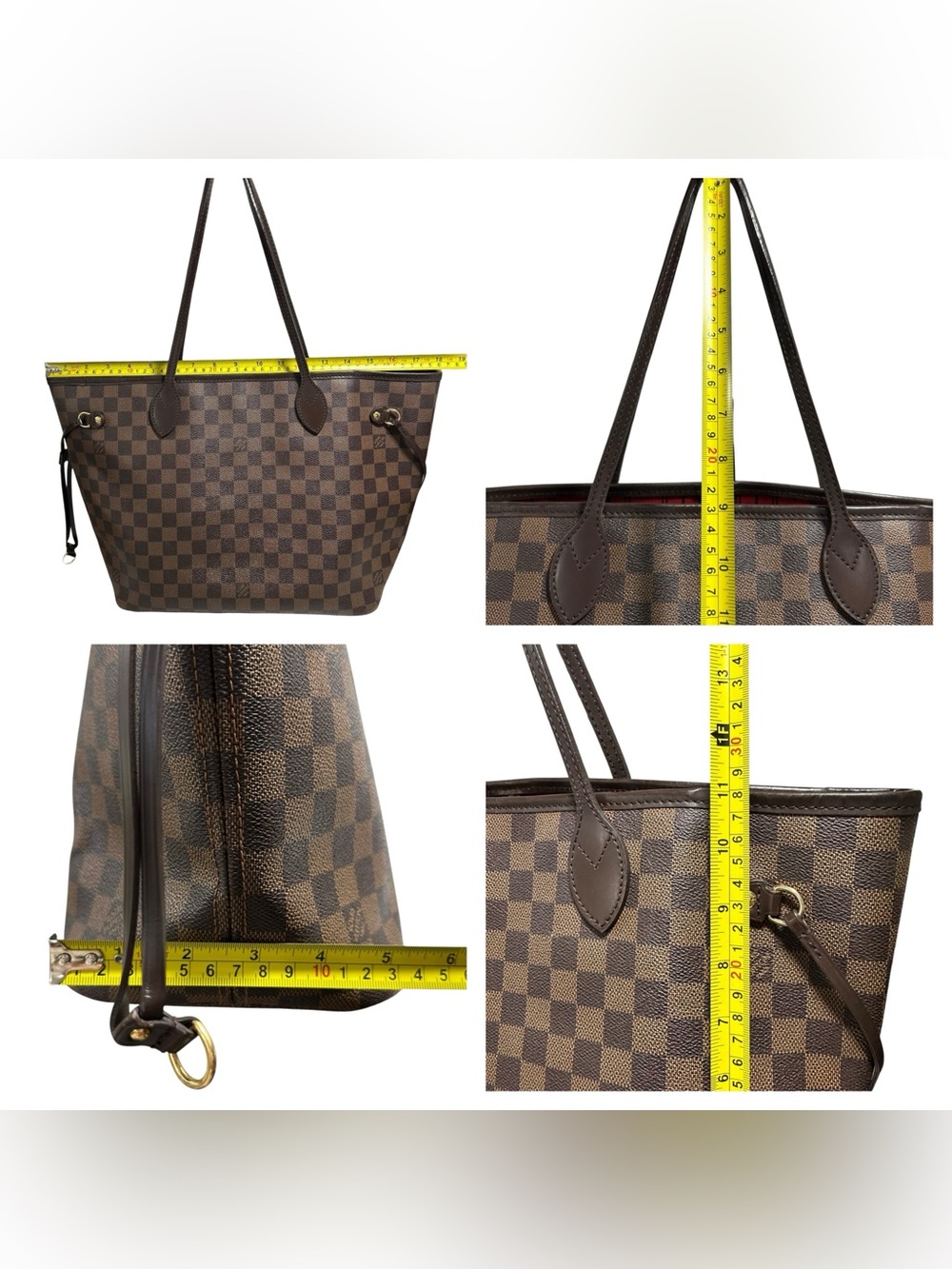 Louis Vuitton Damier Ebene Neverfull MM Tote Bag - Picture 14 of 16